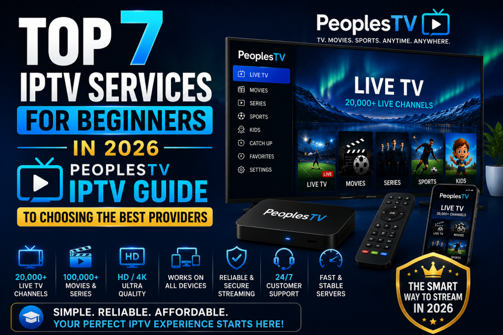 Top 7 IPTV Services for Beginners in 2026: PeoplesTV IPTV Guide to Choosing the Best Providers